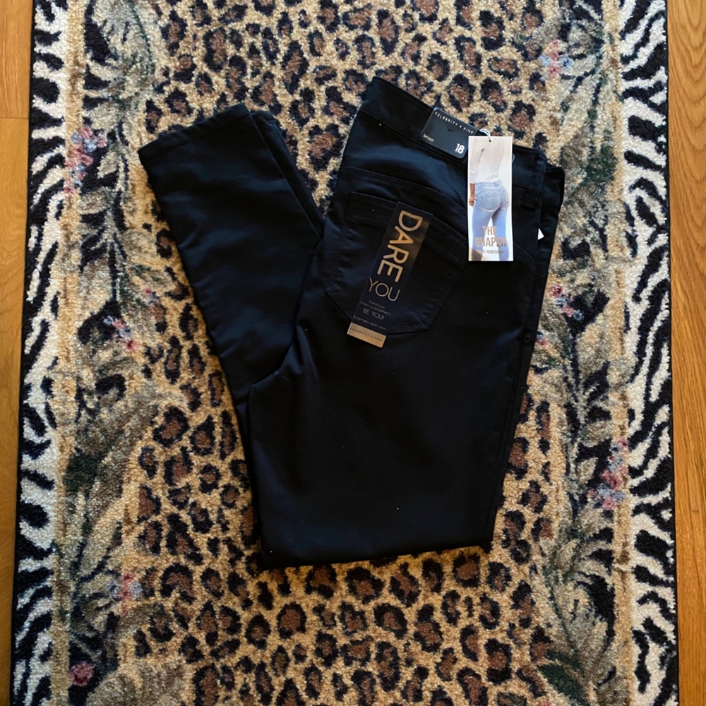 Celebrity Pink Plus, black denim, body sculpt Jean